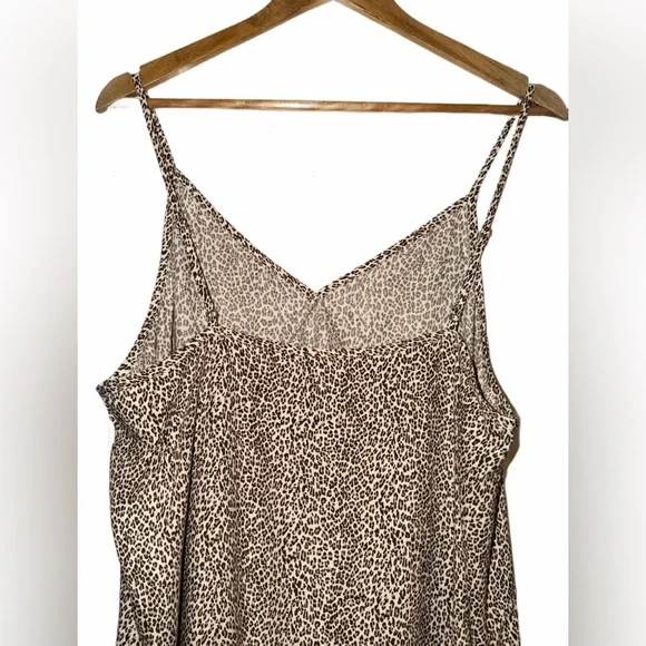 LN Jenni Kayne perfect fitting womens cream leopard slipdress, viscose size XXL - Picture 9 of 14